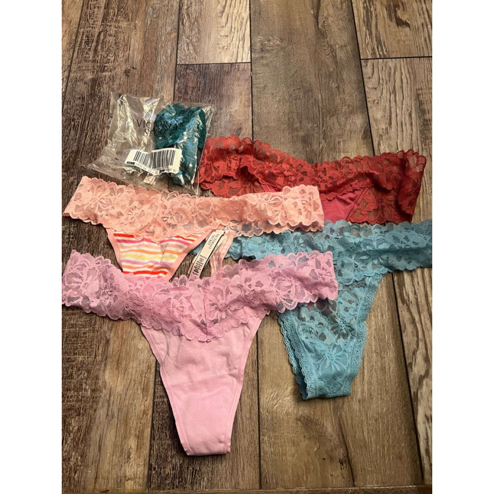 NEW Women's Victoria's Secret L/XL Panties BUNDLE OF 5